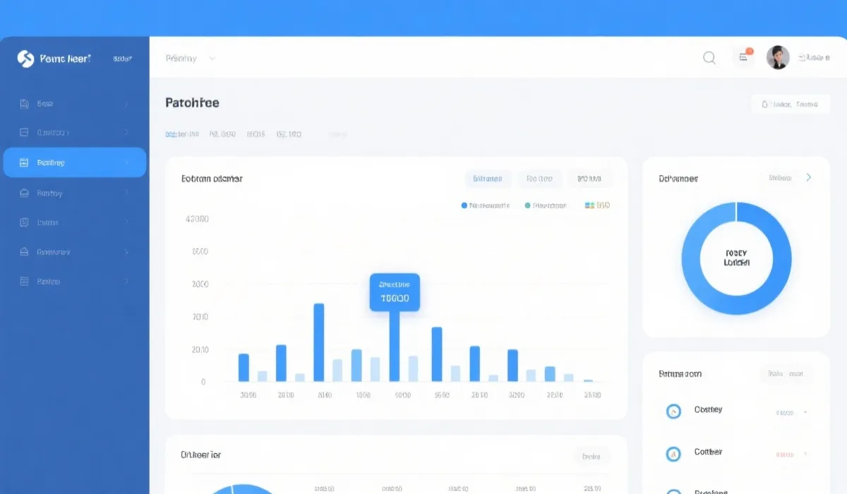 数据仪表板示意图